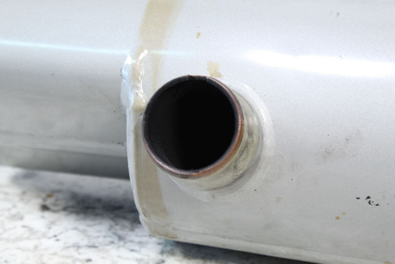 White tank with protruding metal pipe for SEA-DOO GTI 717 exhaust waterbox water system