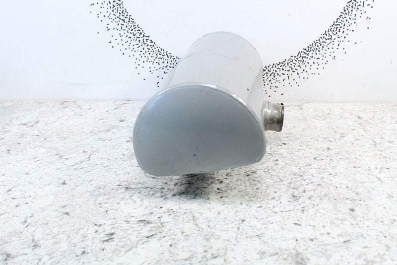 Gray cylindrical exhaust waterbox water with rounded end for Sea-Doo GTI 717 water box muffler
