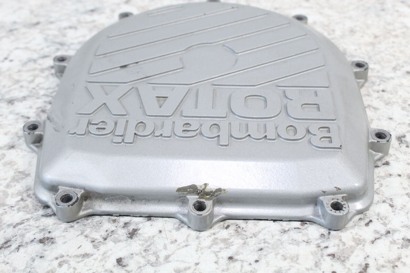 Silver Bombardier Rotax engine cover showcasing stator flywheel cover ignition for 1998 SEA-DOO GTI 717