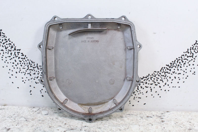 Silver-colored metal stator flywheel cover with bolt holes for SEA-DOO GTI 717 ignition