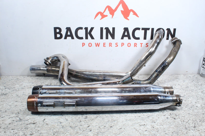 2005 HARLEY-DAVIDSON ROAD KING CLASSIC Rinehart True Dual Exhaust Pipes Mufflers