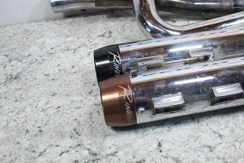 2005 HARLEY-DAVIDSON ROAD KING CLASSIC Rinehart True Dual Exhaust Pipes Mufflers
