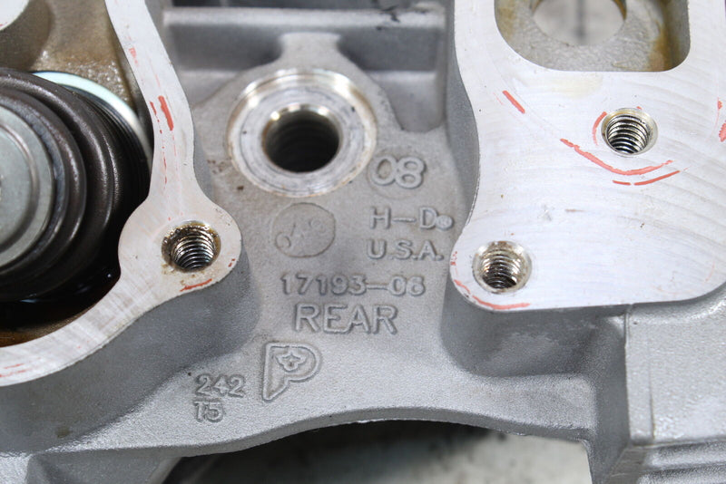2009 HARLEY-DAVIDSON DYNA SUPER GLIDE CUSTOM FXDC Rear Cylinder Head 17181-06 - Motorcycle