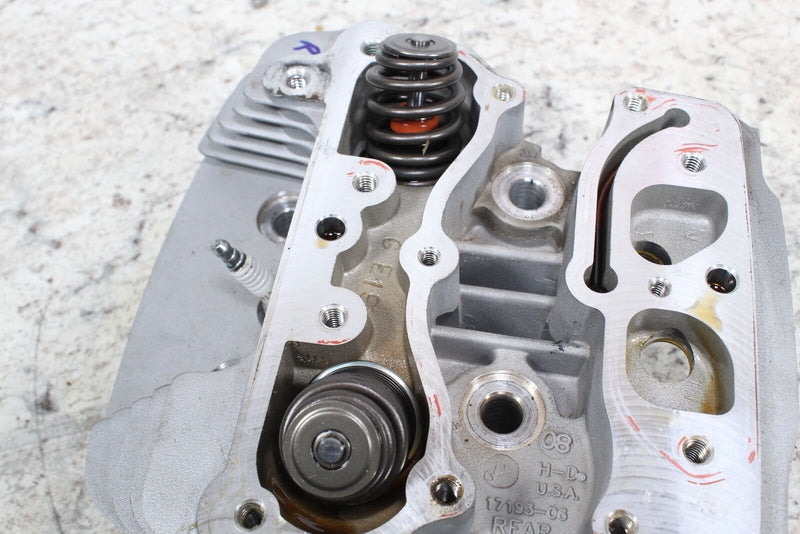 2009 HARLEY-DAVIDSON DYNA SUPER GLIDE CUSTOM FXDC Rear Cylinder Head 17181-06 - Motorcycle