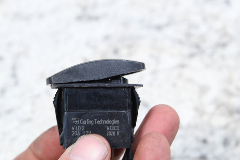 Black Carling Technologies rocker switch.