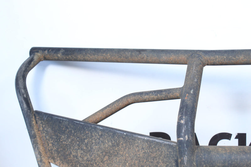 Rusty metal bumper.