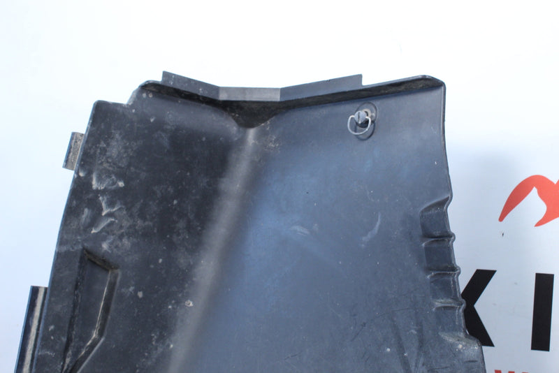 Black plastic automotive part.