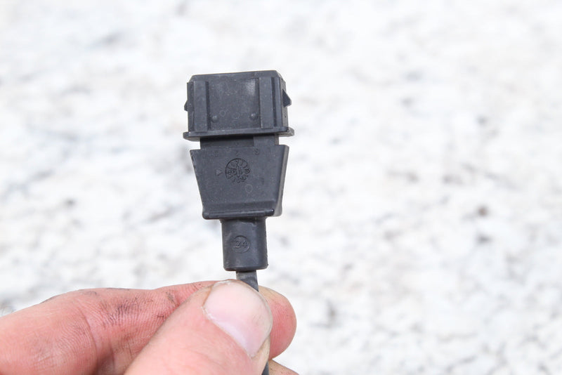 Black plastic electrical connector.