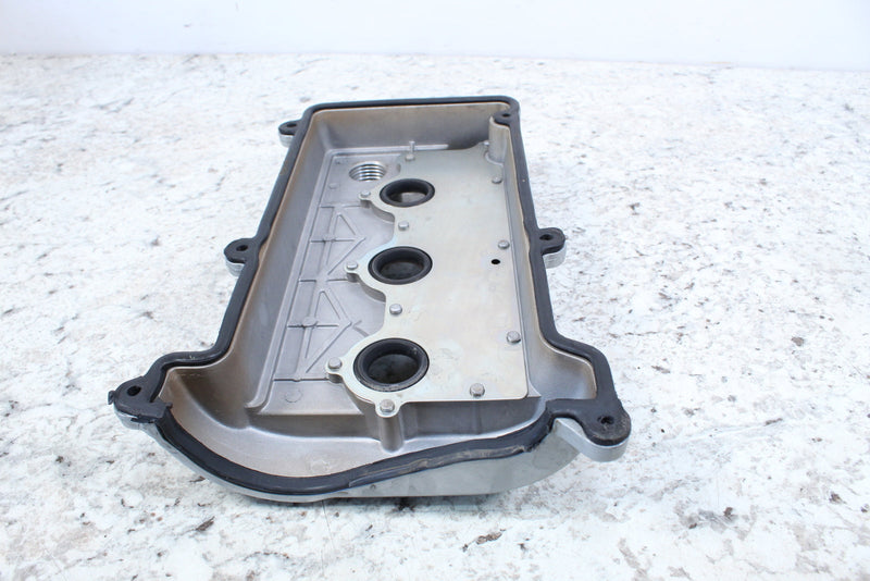 Silver engine valve cover.