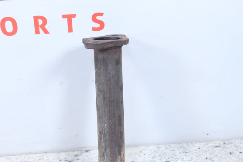 Metal exhaust pipe with flange.