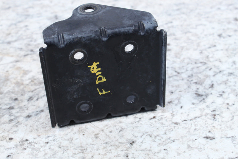Black metal bracket with mounting holes.