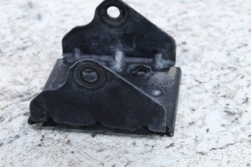 Black metal bracket with mounting holes.