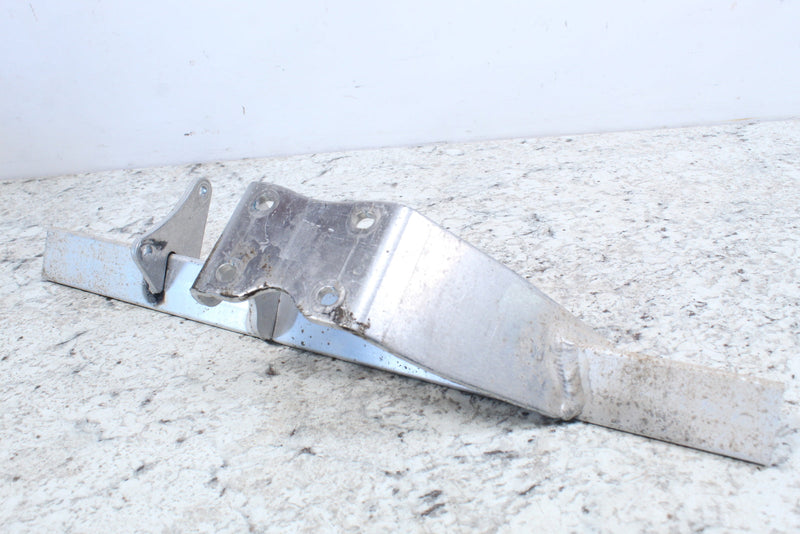 Silver metal bracket.