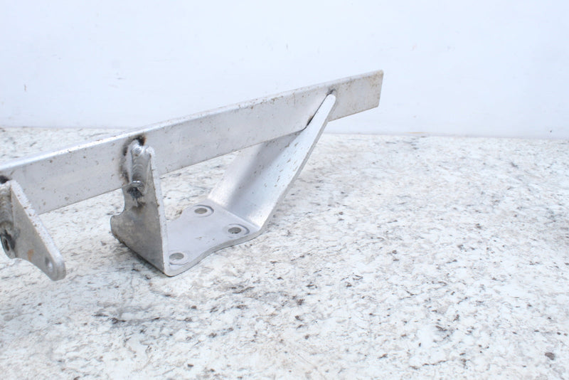 Silver metal bracket.