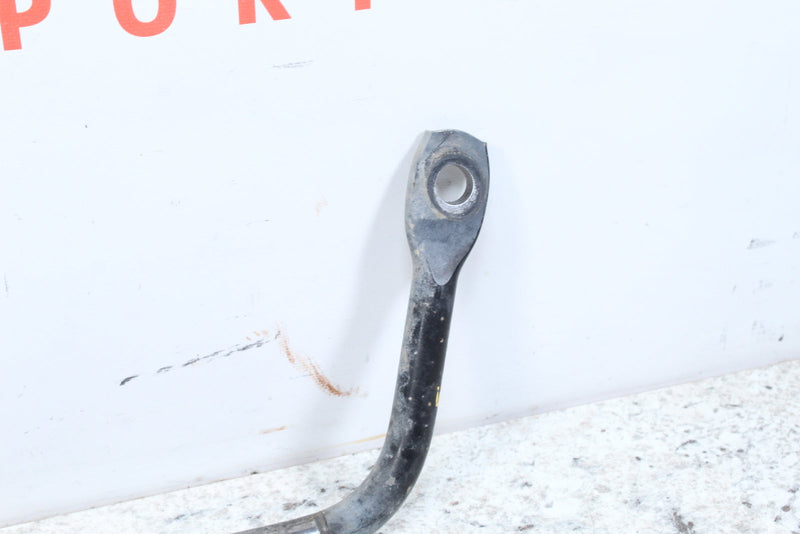 Metal bar with eyelet.