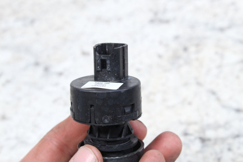 Black plastic electrical component.
