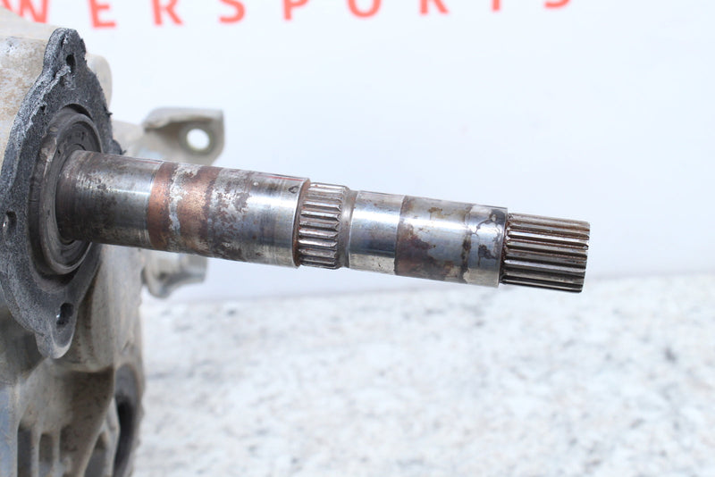 Metal shaft with splined end.