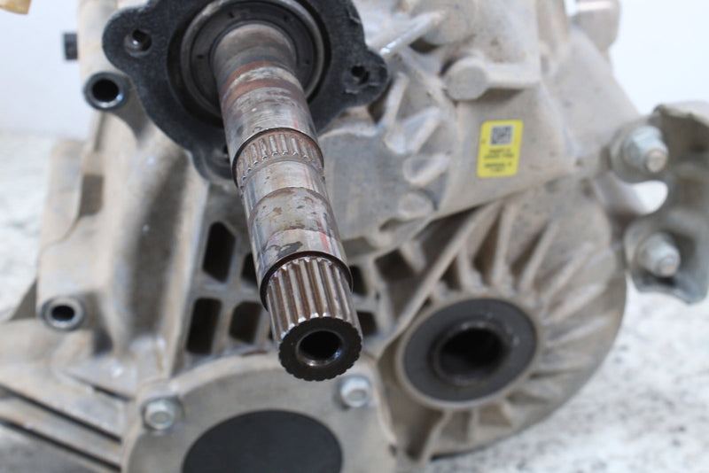 Metal shaft with splined end.