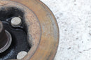 Rusty, used brake drum.