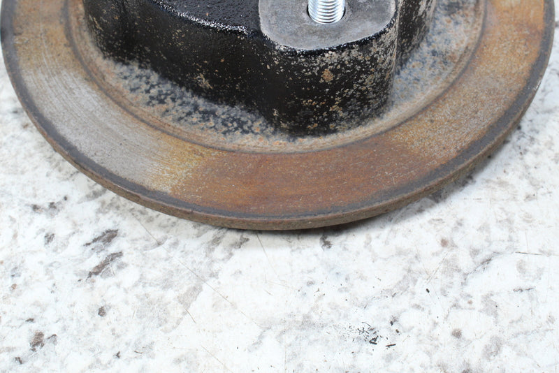 Rusty brake rotor.