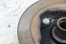 Rusted, used brake drum.
