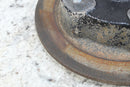 Rusty, used brake rotor.